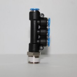 CONECTOR MULTIPLE 8 MM A 1/8