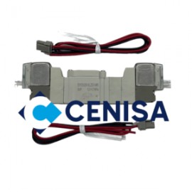 ELECTROVALVULA 5/3 DOBLE SOLENOIDE PUERTOS M5 CENTRO CERRADO 24VDC MOD SY3320-5LZD-M5