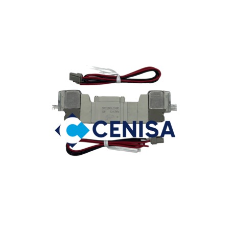 ELECTROVALVULA 5/3 DOBLE SOLENOIDE PUERTOS M5 CENTRO CERRADO 24VDC MOD SY3320-5LZD-M5