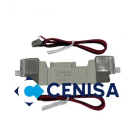 ELECTROVALVULA 5/3 DOBLE SOLENOIDE PUERTOS M5 CENTRO CERRADO 12VDC MOD SY3320-6LZD-M5