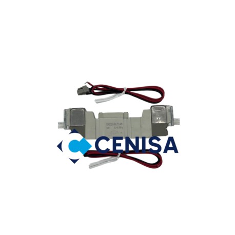 ELECTROVALVULA 5/3 DOBLE SOLENOIDE PUERTOS M5 CENTRO CERRADO 12VDC MOD SY3320-6LZD-M5